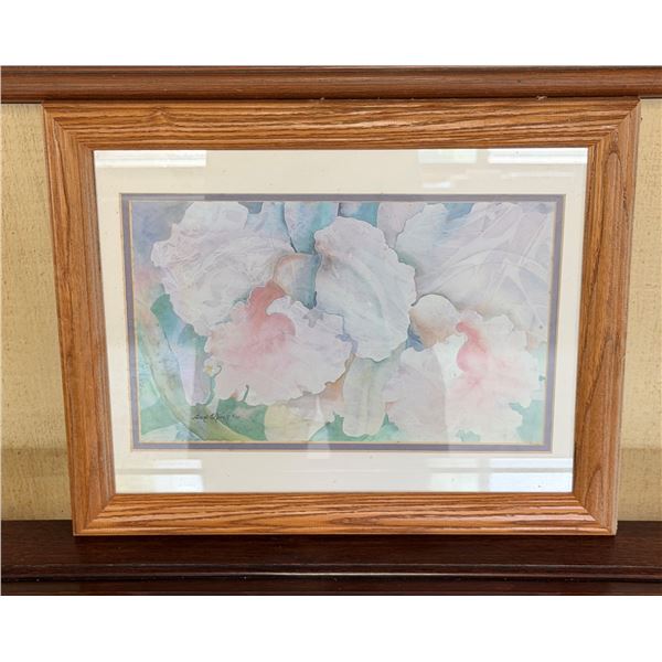 Floral Artwork by Carli Oliver 16" x 13.5", Framed