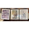 Image 2 : Qty 3 Asian Artworks 16" x 21", Framed