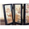 Image 2 : Asian 4-Panel Cork Diorama Folding Screen Approx 12"L x 7.5"H