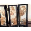 Image 3 : Asian 4-Panel Cork Diorama Folding Screen Approx 12"L x 7.5"H