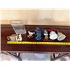 Image 8 : Multiple Décor:  Petrified Wood, Animal Figurines, Bells, etc Misc Sizes