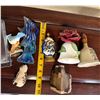 Image 9 : Multiple Décor:  Petrified Wood, Animal Figurines, Bells, etc Misc Sizes