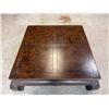 Image 2 : Low Wooden Table w/ Curved Legs 42" x 42" x 15"H