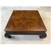 Image 3 : Low Wooden Table w/ Curved Legs 42" x 42" x 15"H