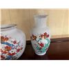 Image 4 : Qty 3 Asian Floral Vases Made in Taiwan, Misc Sizes