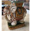 Image 1 : Ceramic White Elephant Plant Stand 18" x 9" x 22"H