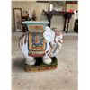 Image 5 : Ceramic White Elephant Plant Stand 18" x 9" x 22"H