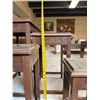 Image 13 : Set of 4 Carved Wooden Nesting Tables 18" x 13" x 26" (largest)