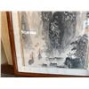 Image 4 : Qty 3 Asian Artworks w/ Calligraphy, Misc Sizes, Framed