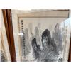 Image 6 : Qty 3 Asian Artworks w/ Calligraphy, Misc Sizes, Framed