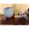 Image 12 : Wooden Plant Stand, 3 Vases, Pitcher & Clock, Misc Sizes