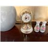 Image 4 : Wooden Plant Stand, 3 Vases, Pitcher & Clock, Misc Sizes