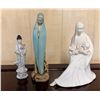 Image 1 : Qty 3 Religious Figurines, Misc Sizes