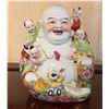 Image 1 : Laughing Buddha Figure w/ Children 5.5" x 6.5"H