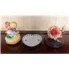 Image 1 : The Everlasting Rose on Stand, Lord's Prayer Dish & Children Figurine, Misc Sizes
