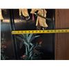 Image 5 : Asian 4-Panel Folding Screen w/ Figures & Pagoda 48" x 36"