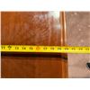 Image 10 : Wooden 2-Door Cabinet w/ Asian Characters & Inside Shelf 38" x 20" x 29"H