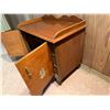 Image 5 : Wooden 2-Door Cabinet w/ Asian Characters & Inside Shelf 38" x 20" x 29"H