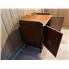Image 6 : Wooden 2-Door Cabinet w/ Asian Characters & Inside Shelf 38" x 20" x 29"H