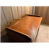 Image 7 : Wooden 2-Door Cabinet w/ Asian Characters & Inside Shelf 38" x 20" x 29"H