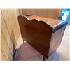 Image 8 : Wooden 2-Door Cabinet w/ Asian Characters & Inside Shelf 38" x 20" x 29"H