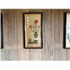 Image 3 : Qty 4 Asian Wall Panels w/ 3D Carved Vase & Floral Arrangements 20"L