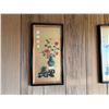 Image 4 : Qty 4 Asian Wall Panels w/ 3D Carved Vase & Floral Arrangements 20"L