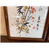 Image 3 : Qty 2 Asian Floral Artwork w/ Maker's Mark & Characters