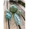 Image 2 : Qty 5 Japanese Glass Fishing Floats, Misc Sizes