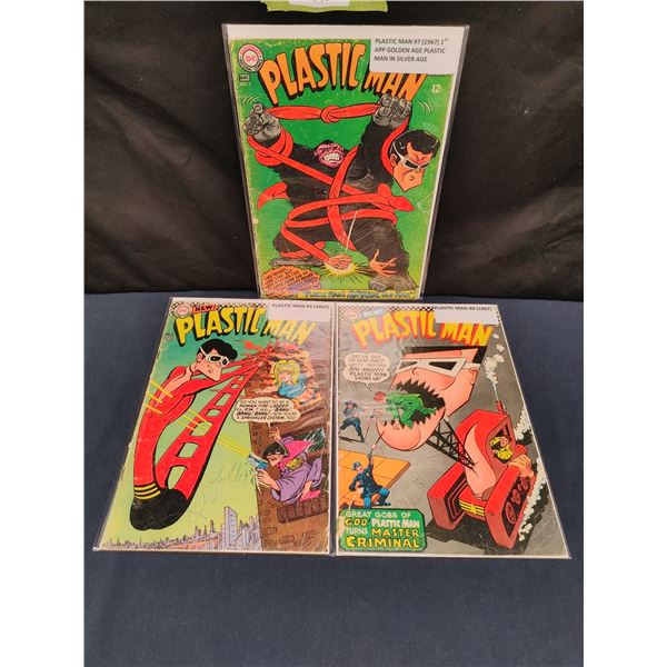 Plastic Man #3, #4, #7 (1967)
