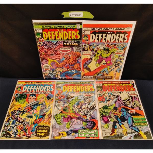 The Defenders #20, 21(KEY), 26, 31, 32 (1975)
