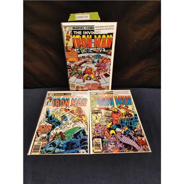 Invincible Iron Man #123, 124(NEWS), 127 (1979) Demon in the Bottle