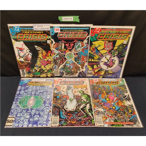 Crisis on Infinite Earths # 2, 3(CPV), 4(KEY), 5, 10(KEY)(CPV), 12(CPV)Last Issue (1985)
