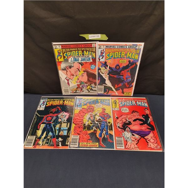 Spectacular Spider-Man(Canadian Price Variants) #80, #81, #87(KEY), #89, #91(KEY) (1983)