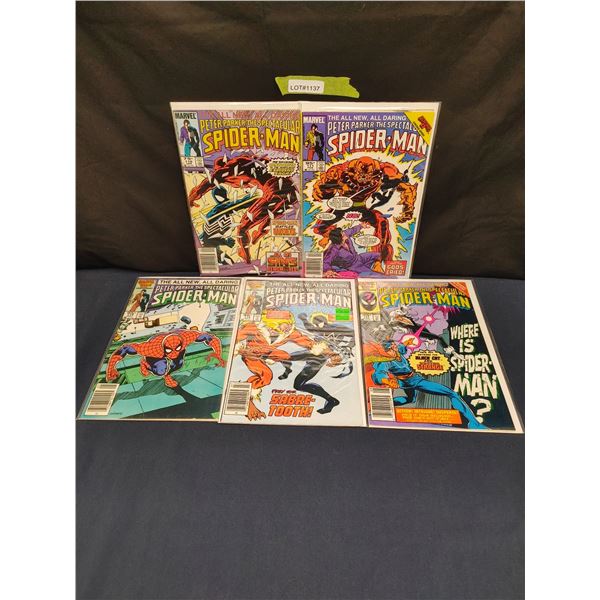 Spectacular Spider-Man(Canadian Price Variants) #110, #111, #114, #116(KEY), #117 (1985)