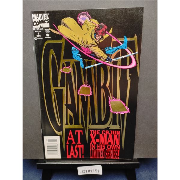 Gambit #1 (1993) Foil Embossed Cover (KEY)