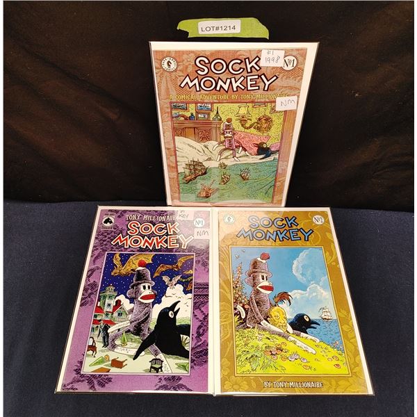Sock Monkey #1-2, #1 (1998) Cover/Story/Art Tony Millionaire