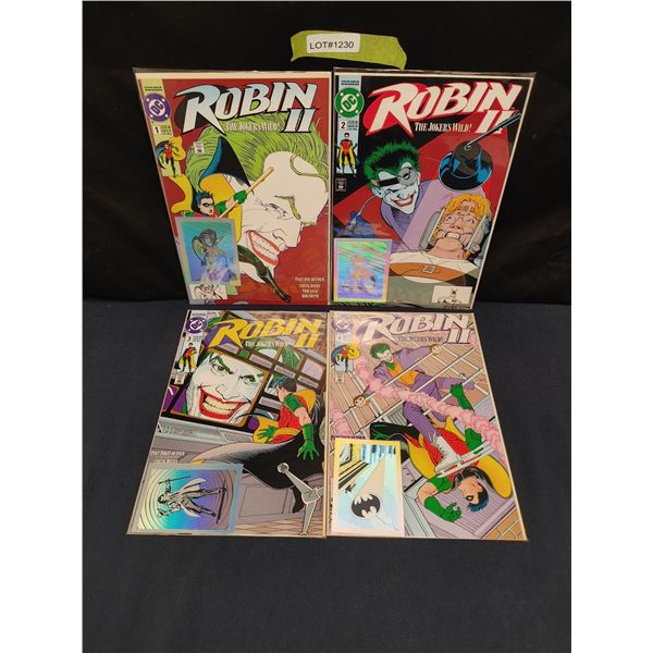 Robin II: The Jokers Wild! #1-4 N With Holographic Cards  (1991) Complete Set