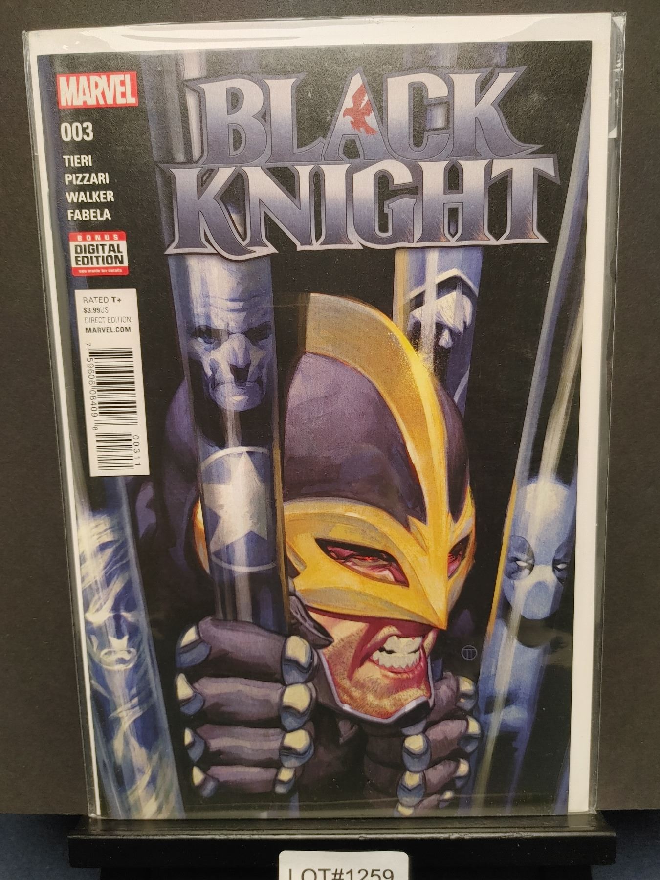 Black Knight #3A (2016) Julian Totino Tedesco (Deadpool Jail Cover)