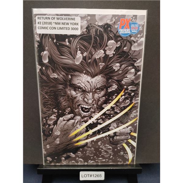 Return of Wolverine #2PX (2018) Steve McNiven Virgin Sketch New York Comicon LTD-3000