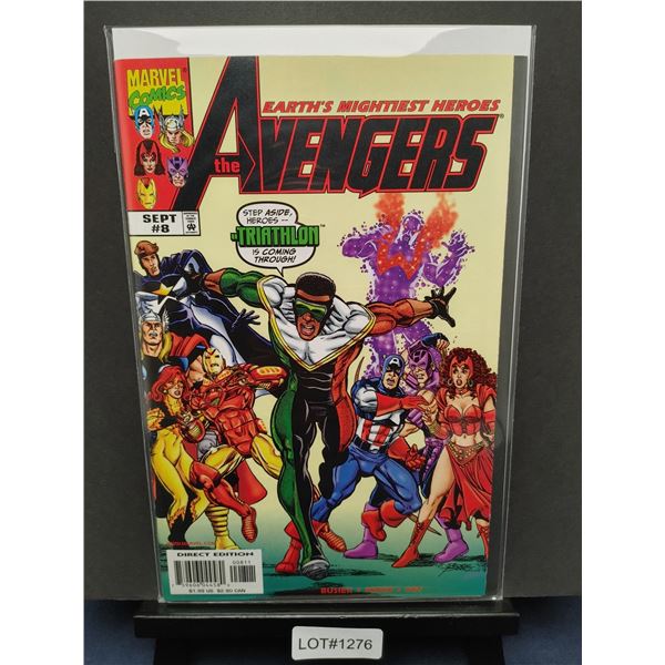 Avengers #8 (1998) Georger Perez, (KEY)1st Appearance Triathlon and Silverclaw