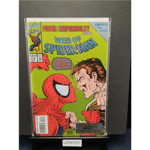 Web of Spider-Man #117 (1994) (KEY) 1st Appearance Judas Traveller. Foil Cover Flipbook