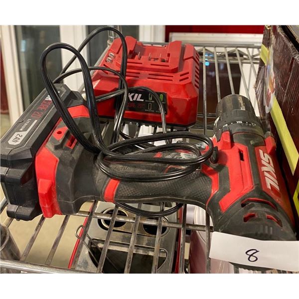 SKIL DRILL WITH BATTERY AND CHARGER