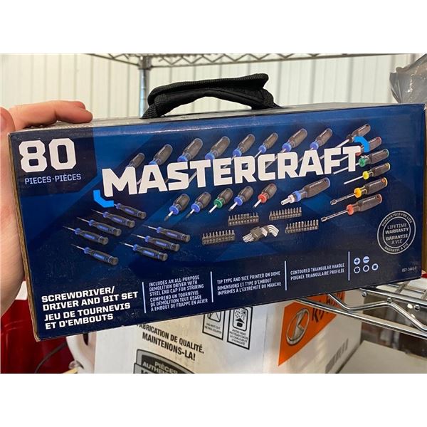 80 PIECE MASTERCRAFT SCREWDRIVER SET