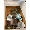 Image 1 : BOX LOT OF GLASSES, ETC