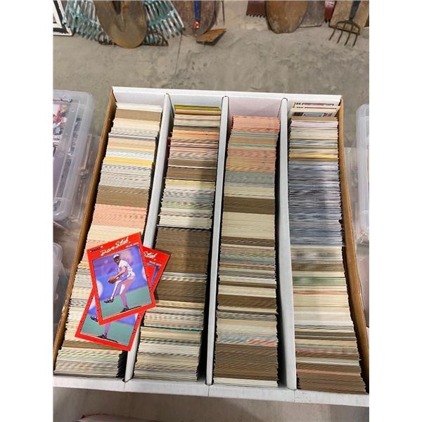 BOX OF BASEBALL CARDS