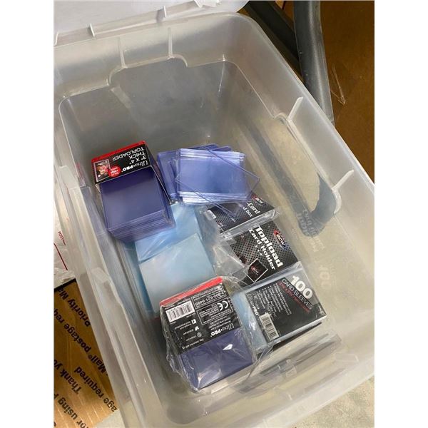 BOX LOT OF CARD SLEEVES