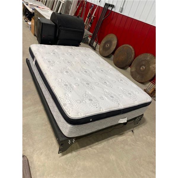 DOUBLE SIZED MATTRESS WITH PLATFORM BEDFRAME