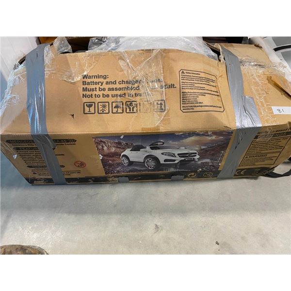 KIDS MERCEDES CAR- LOOKS TO BE COMPLETE