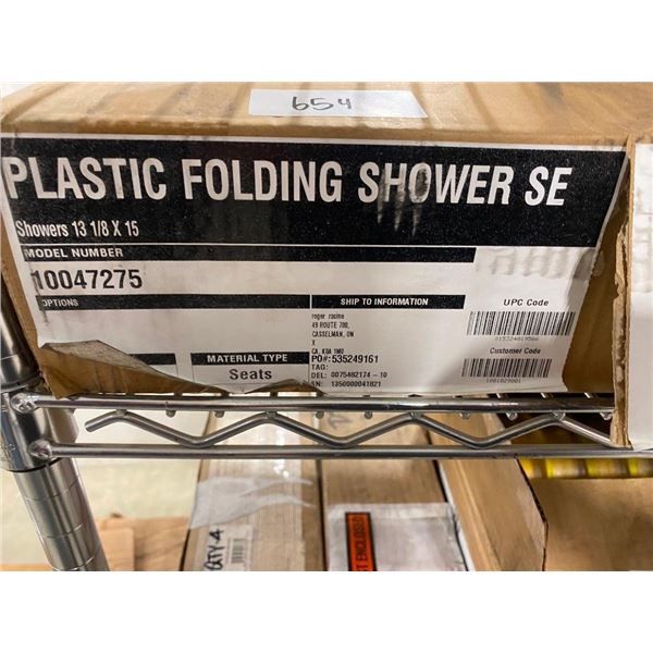 PLASTIC FOLDING SHOWER SEAT